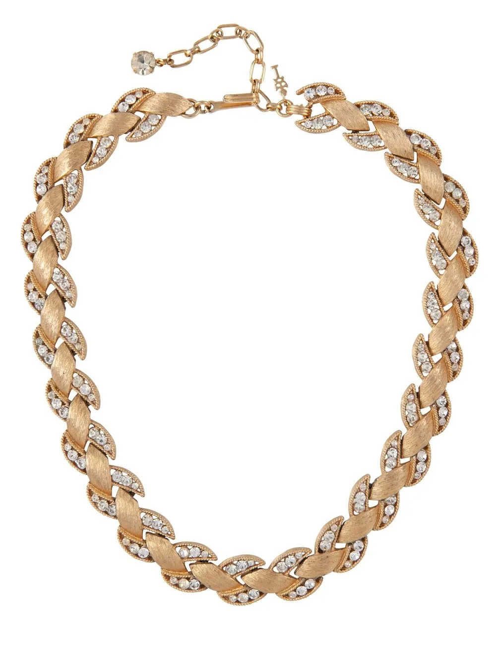 

Susan Caplan Vintage collar con detalles de cristal 1960 - Dorado