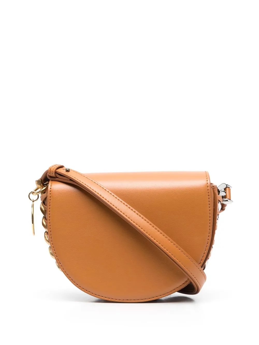 

Stella McCartney bolsa saddle Frayme - Naranja