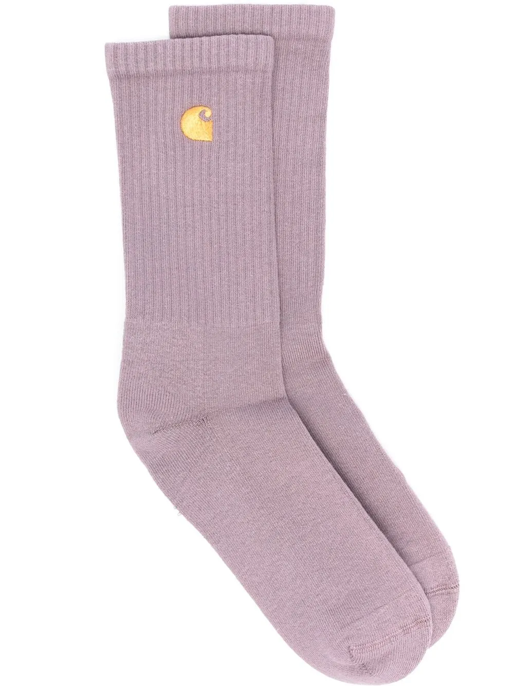 

Carhartt WIP embroidered-logo ribbed socks - Purple