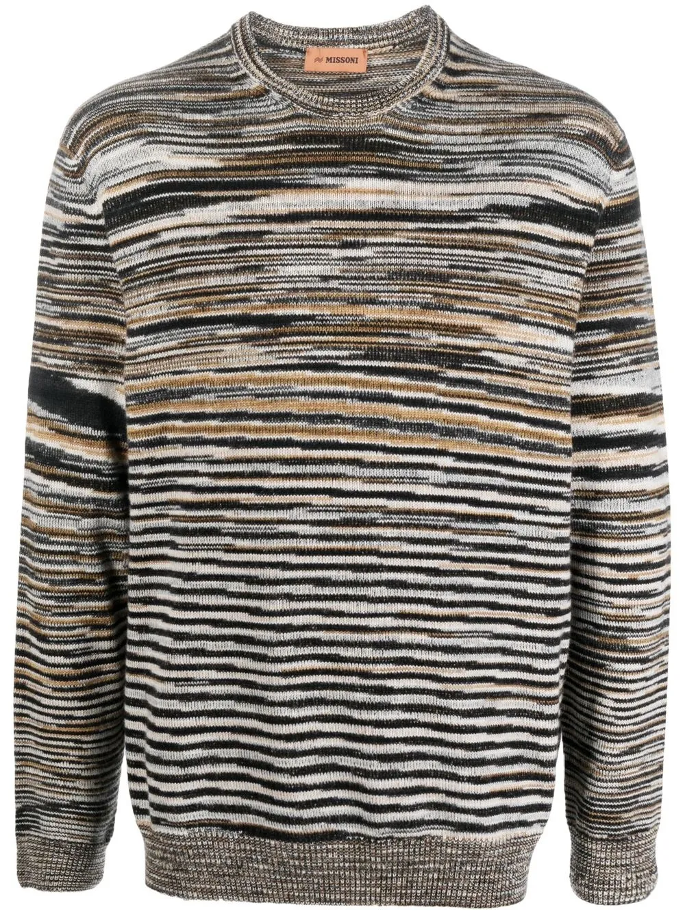 

Missoni stripe-print cashmere jumper - Neutrals