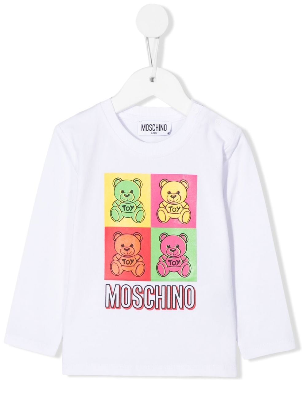 

Moschino Kids playera con motivo Teddy Bear - Blanco