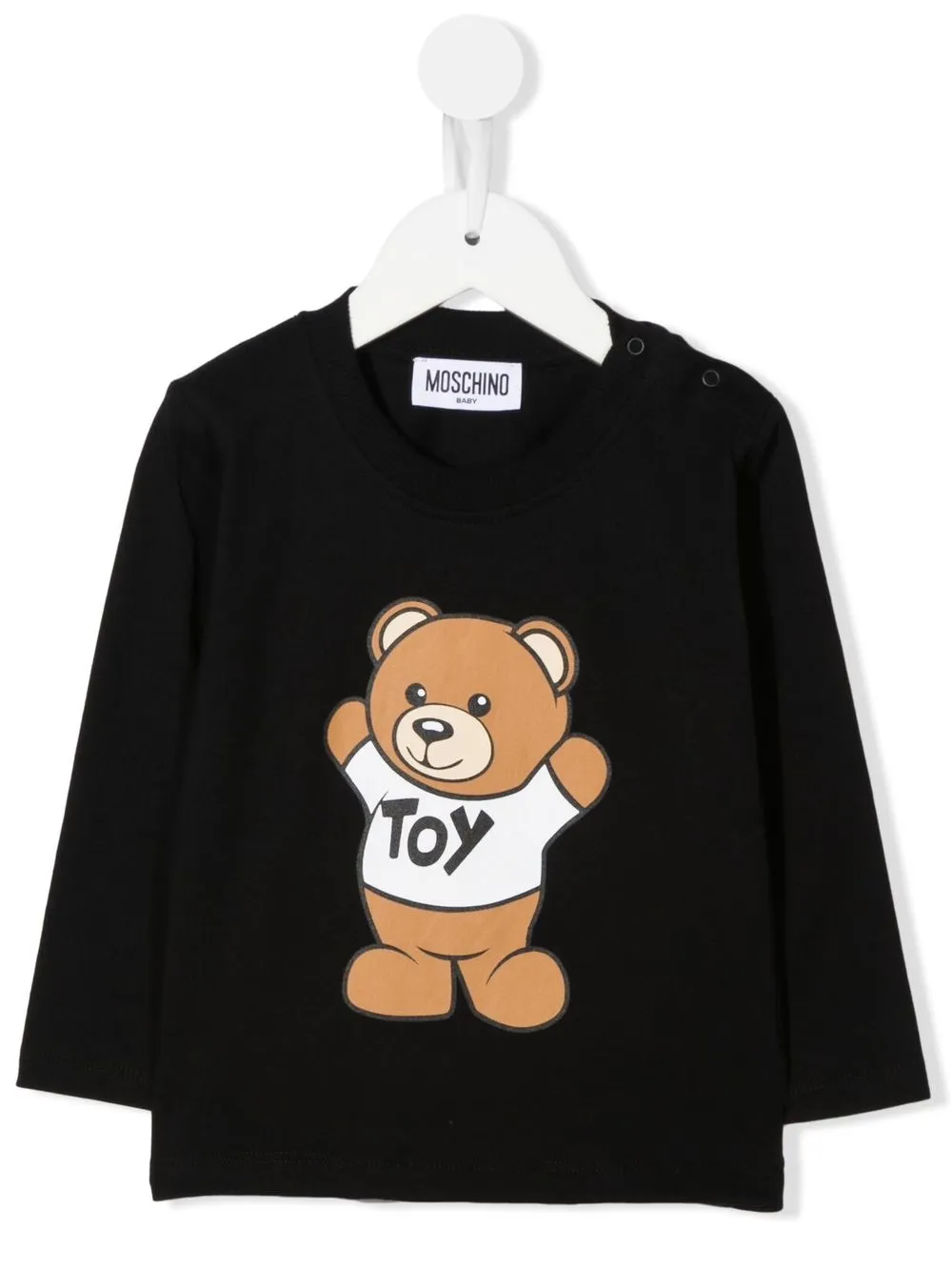 

Moschino Kids playera con motivo de osito - Negro