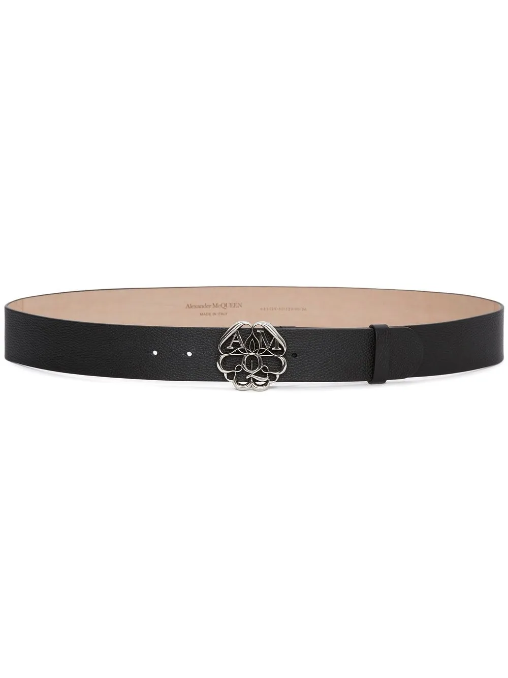 

Alexander McQueen logo-buckle detail belt - Black