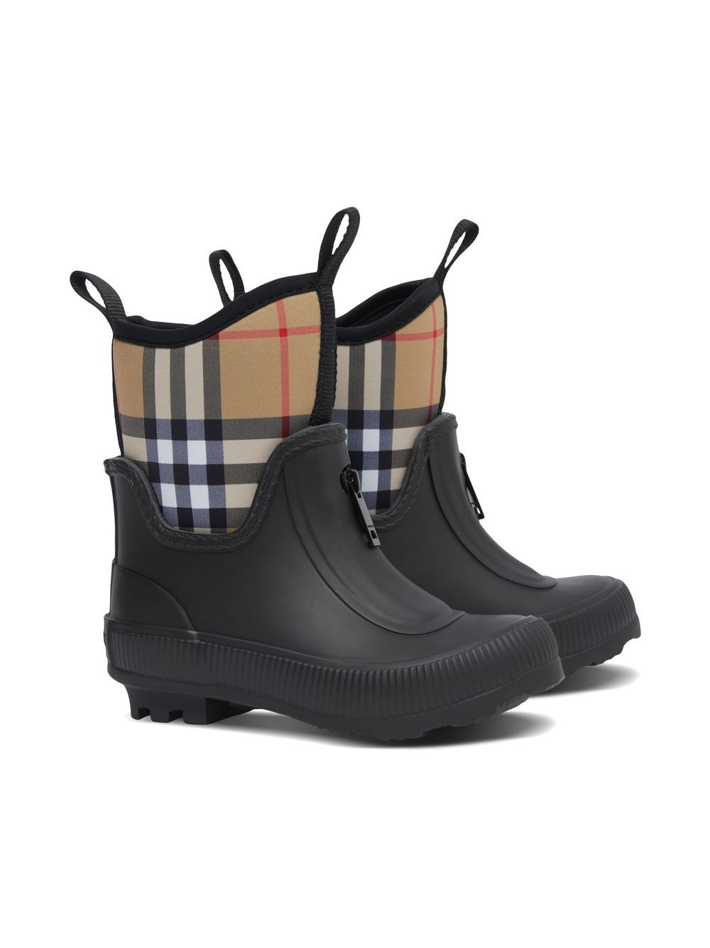 Burberry Kids Mini Flinton Check Rain Boots