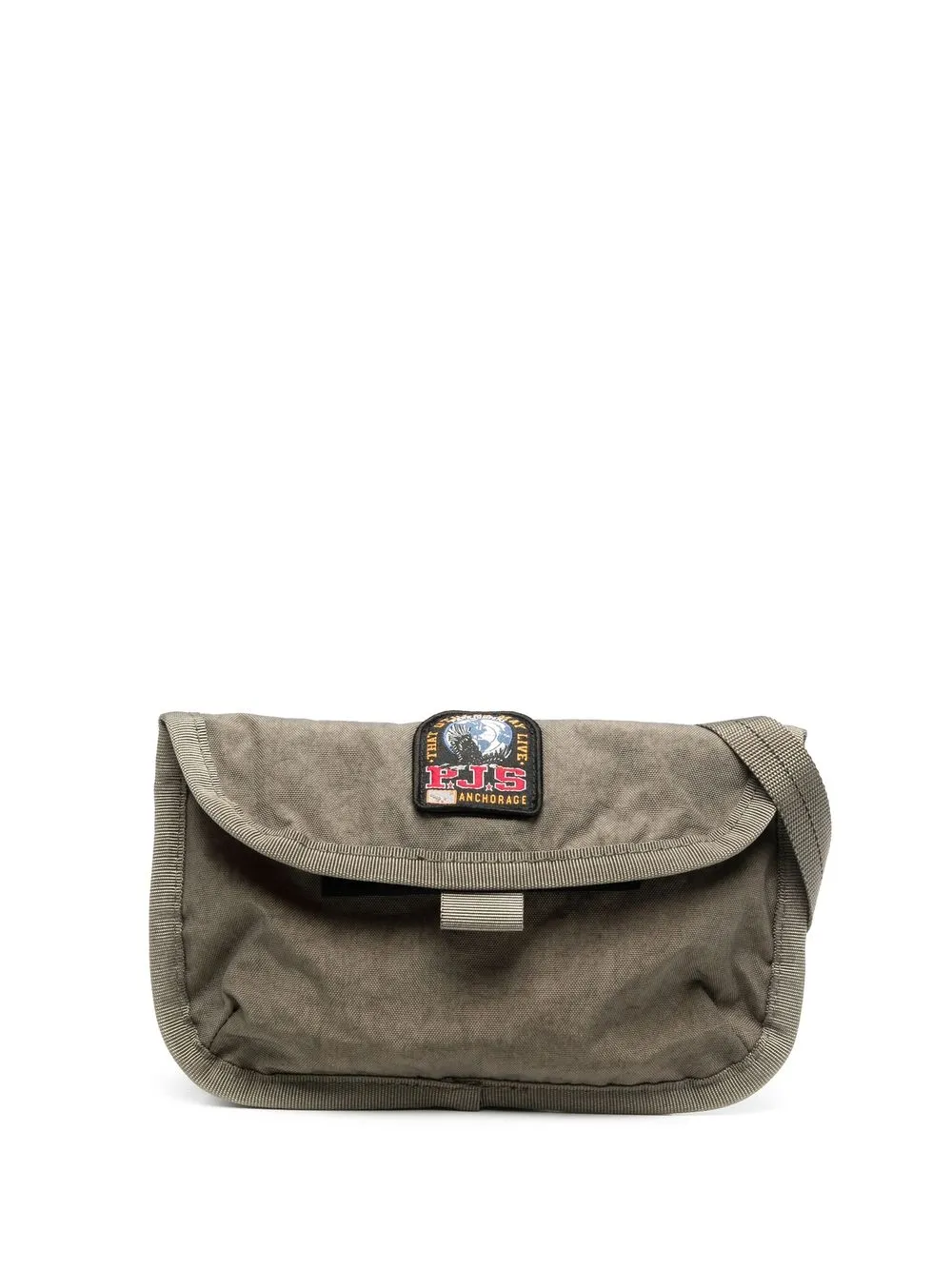 

Parajumpers logo-patch canva belt bag - Green