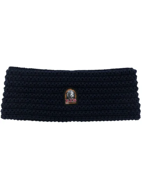 Parajumpers Geripptes Stirnband mit Logo-Patch