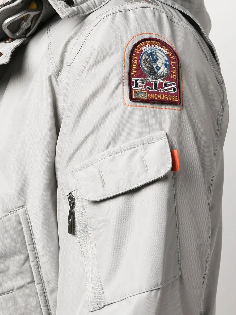 Parajumpers logo-patch sleeve jacket | Smart Closet