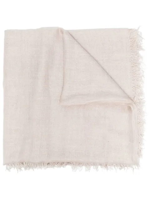 Faliero Sarti mascada de cachemira con bordes deshilachados