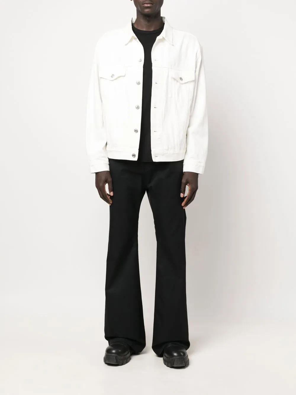 Balenciaga Flared broek - Zwart