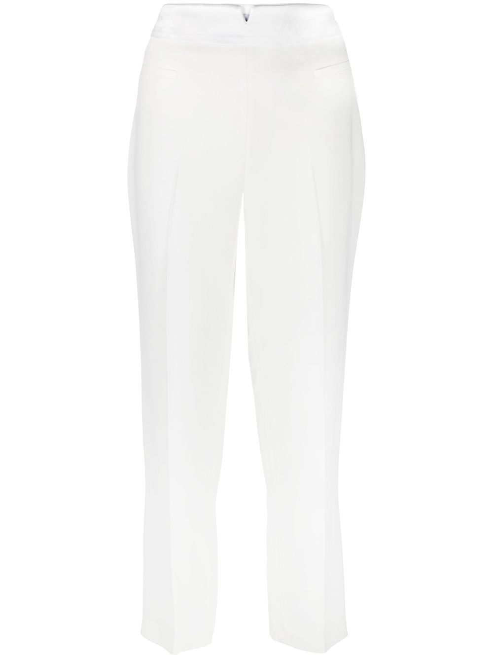 

Ermanno Scervino tapered high-waist trousers - White