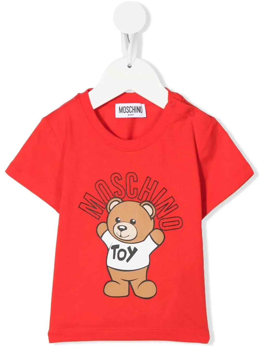 

Moschino Kids playera con estampado Teddy Bear - Rojo