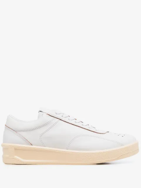 Jil Sander lace-up leather sneakers