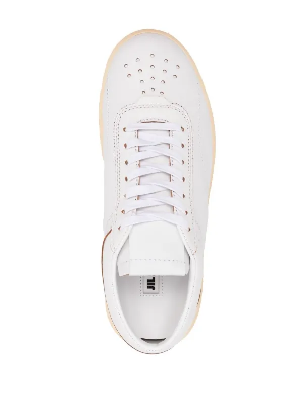 Jil Sander レースアップ レザースニーカー | ホワイト