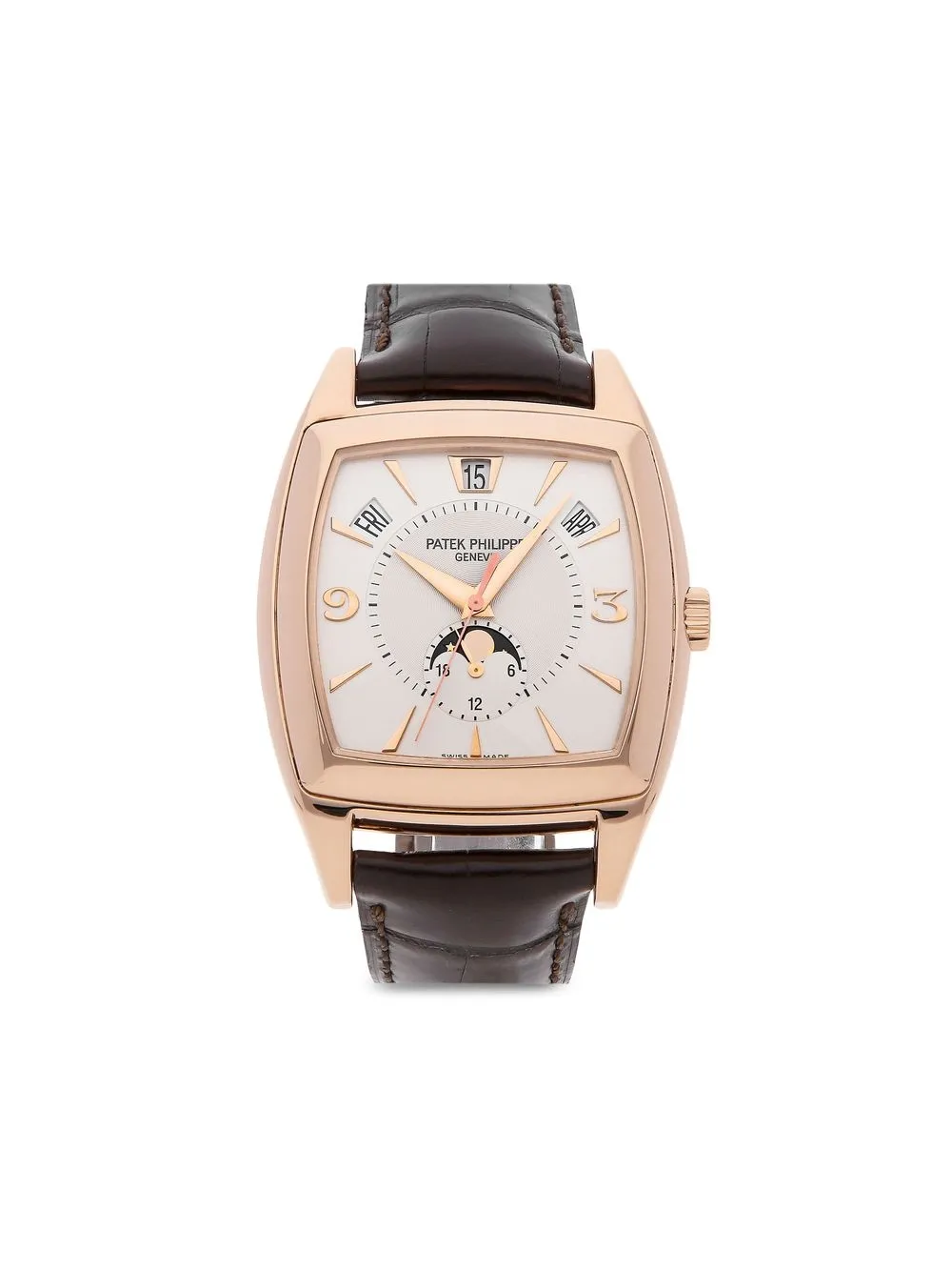 Pre-owned Patek Philippe 2006  Gondolo Calendario 38mm In Silver