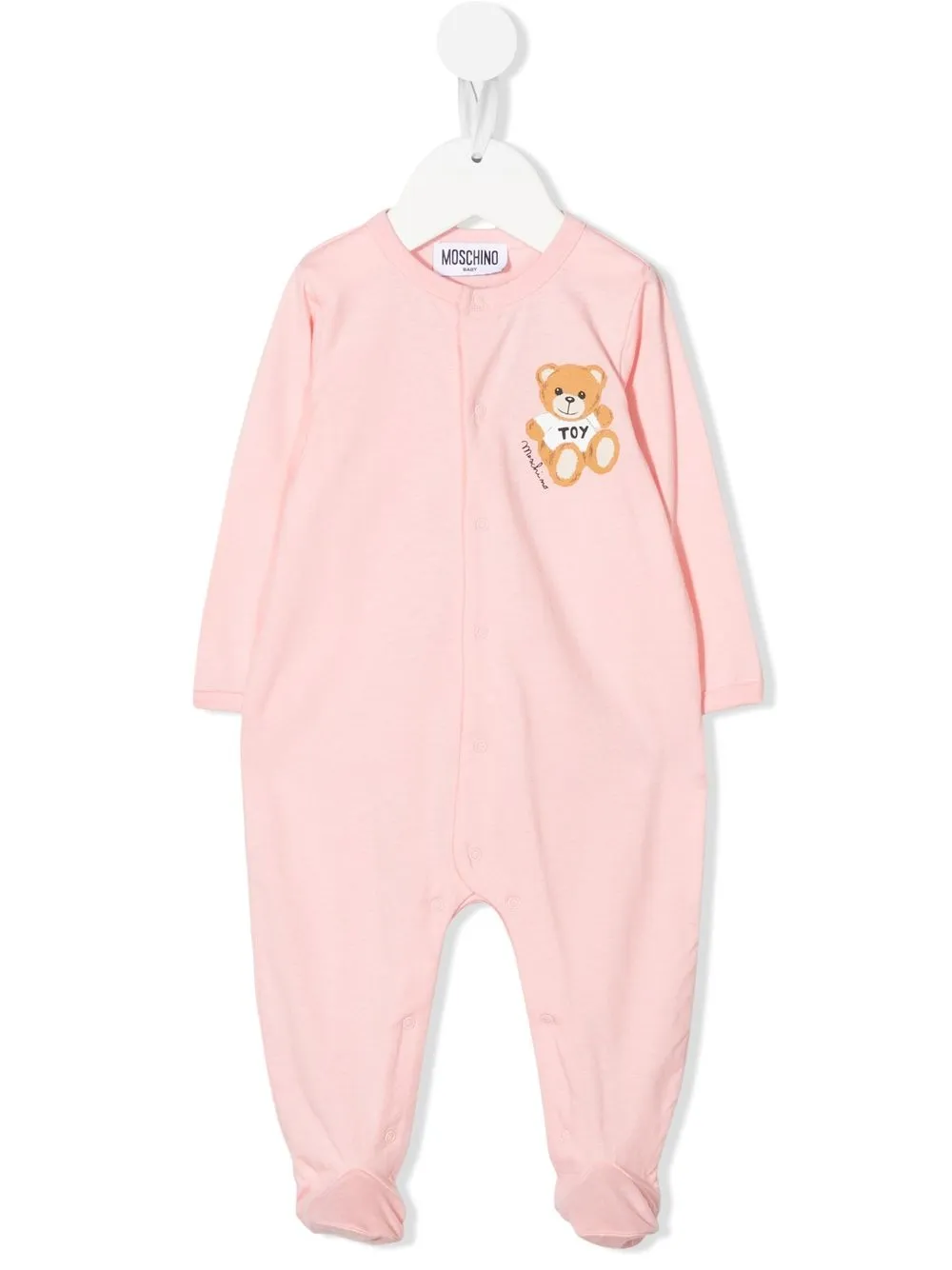 

Moschino Kids teddy print cotton pajamas - Pink