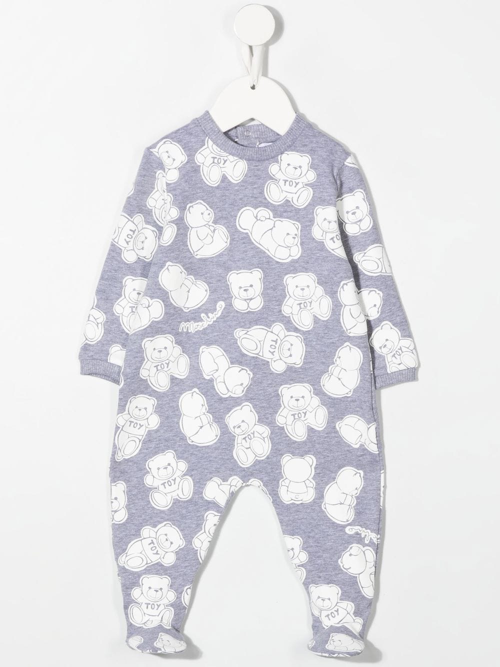 Image 2 of Moschino Kids teddy-bear print onesie