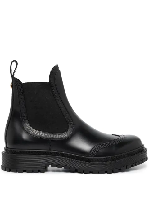 embossed chunky chelsea boot