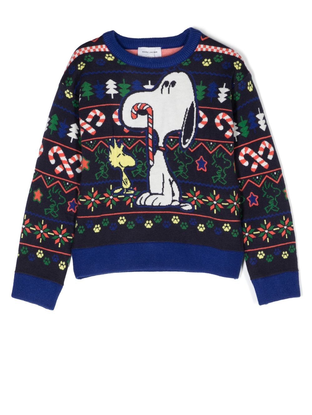 Marc Jacobs X Peanuts Crew Neck Jumper In Blue | ModeSens