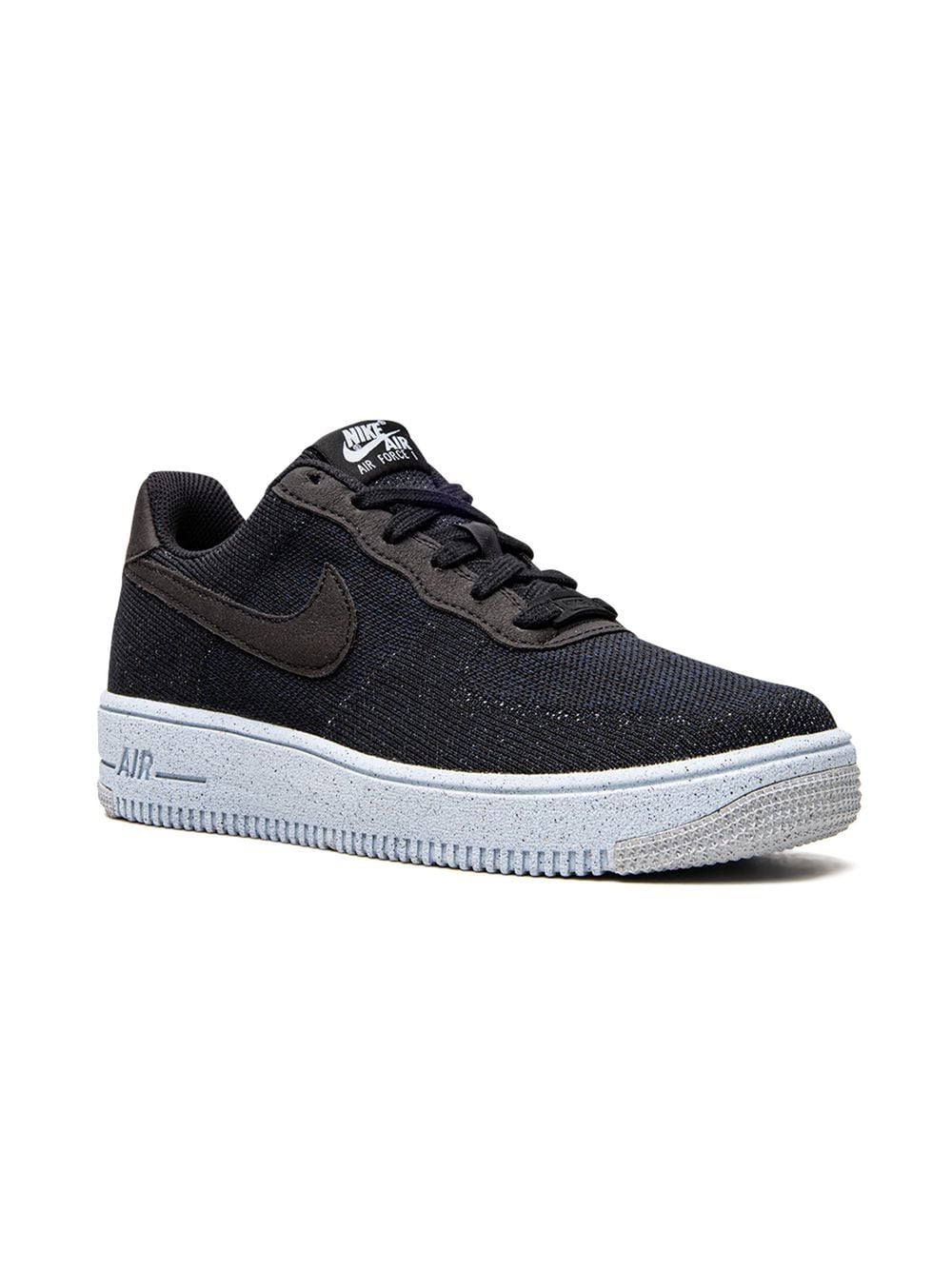 Nike Kids' Air Force 1 Crater Flyknit Sneakers In Black