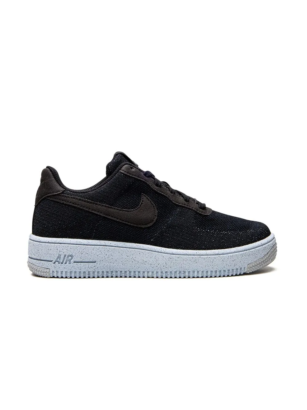 Shop Nike Air Force 1 Crater Flyknit Sneakers In Black