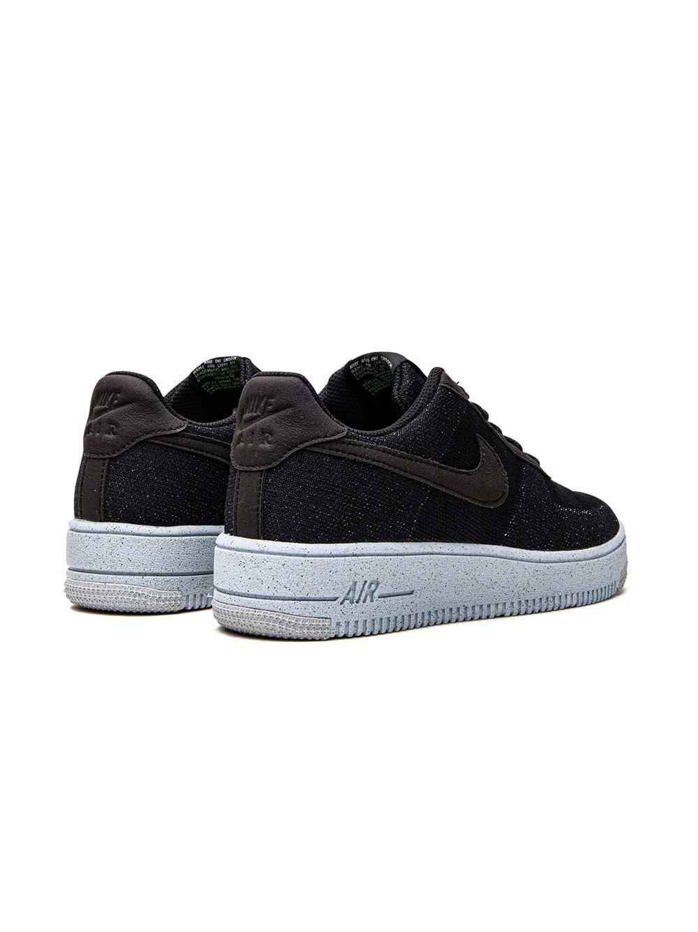 Shop Nike Air Force 1 Crater Flyknit Sneakers In Black