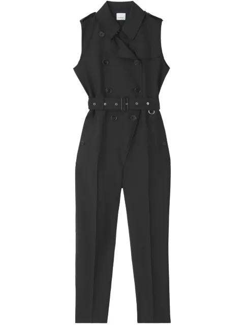 Burberry double-breasted straight-leg overalls 