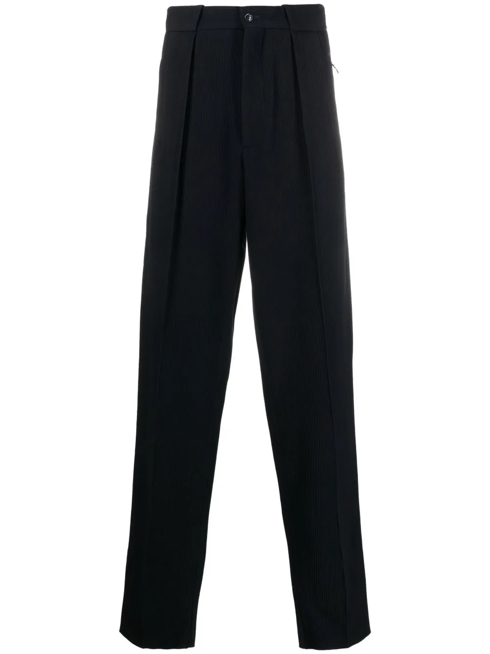 

Giorgio Armani ribbed tapered trousers - Blue