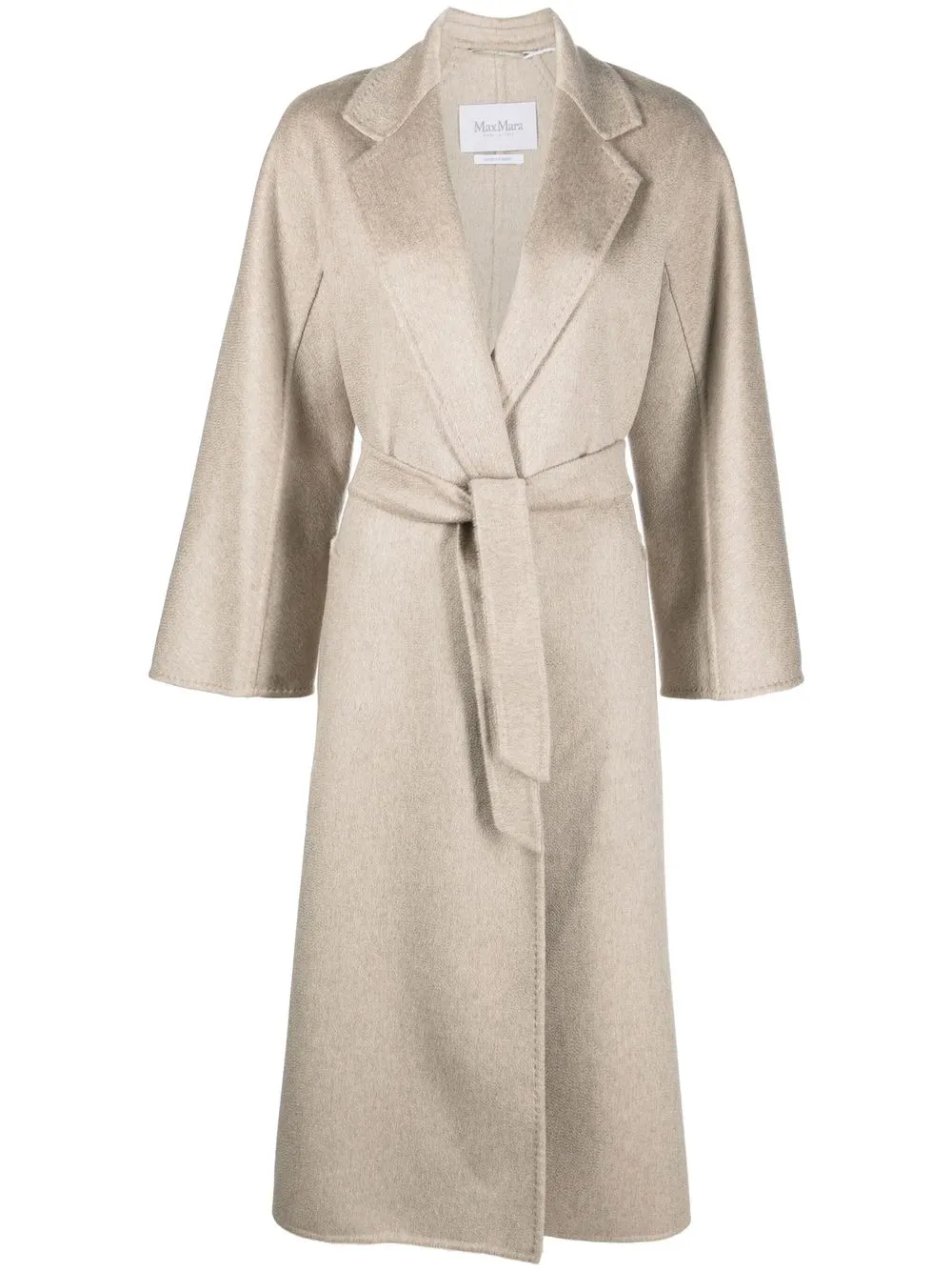 Max Mara タイウエスト カシミアコート - ニュートラル Max Mara タイウエスト カシミアコート - ニュートラル