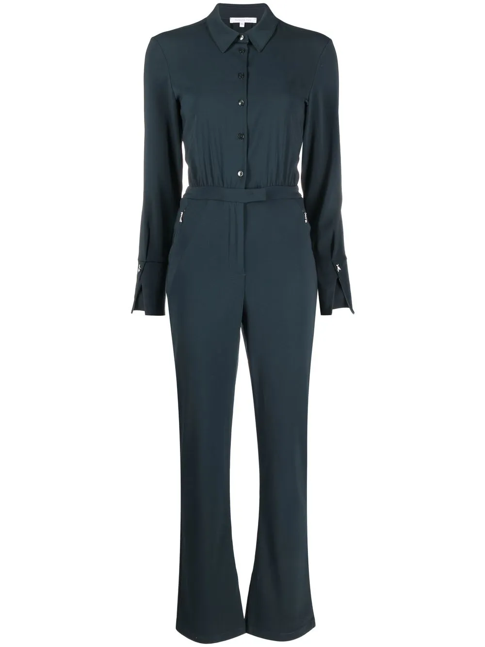 

Patrizia Pepe flared-cuffs shirt jumpsuit - Green