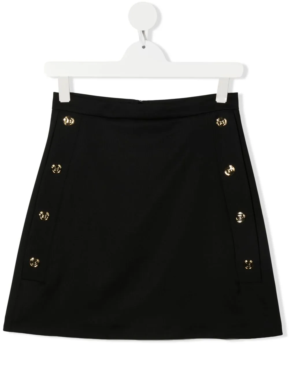 

Balmain Kids falda con botones en relieve - Negro