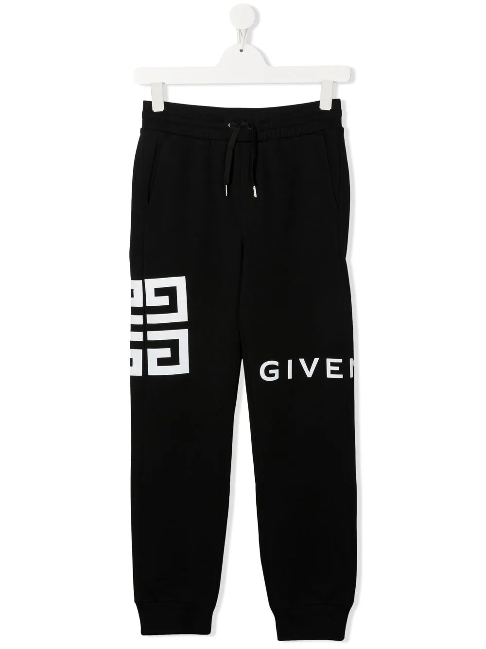 

Givenchy Kids pants con logo estampado - Negro