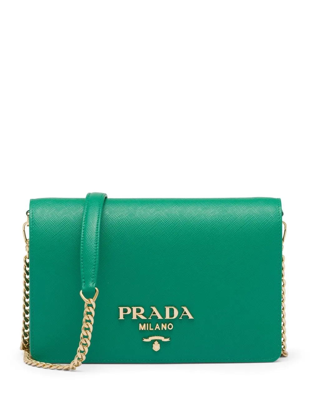 

Prada logo-plaque shoulder bag - Green