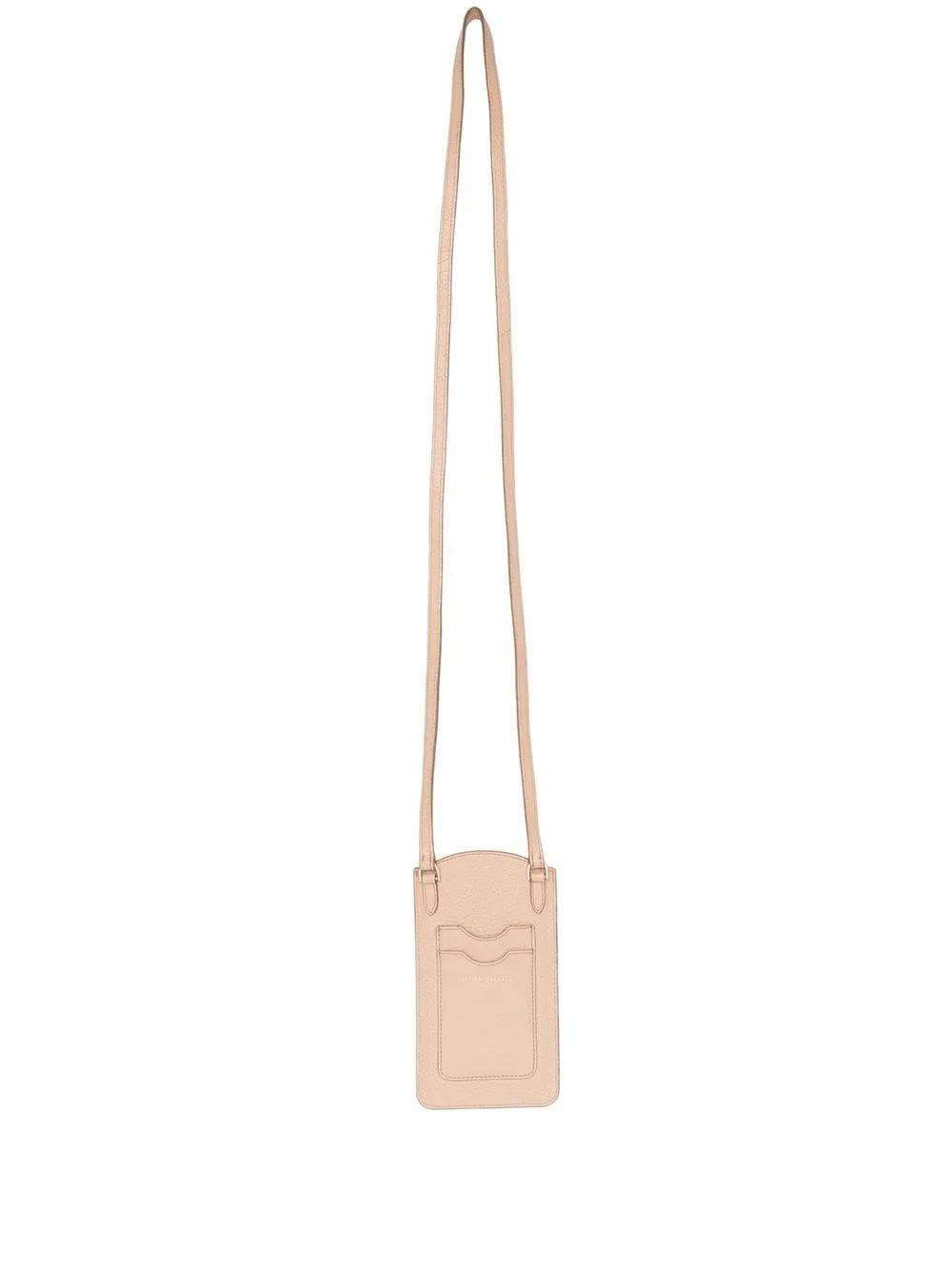 Aspinal Of London Pebbled-texture Leather Phone Case In Neutrals