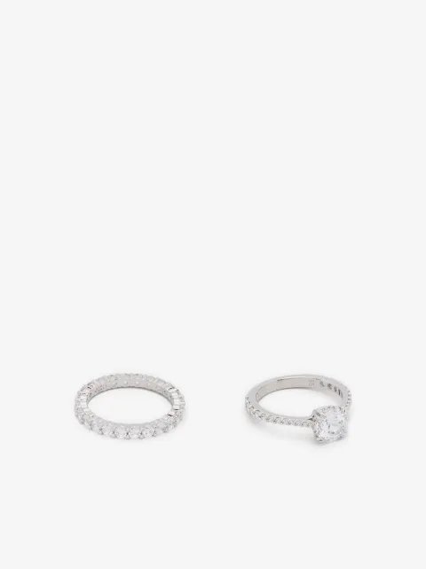 Swarovski set de dos anillos Stilla