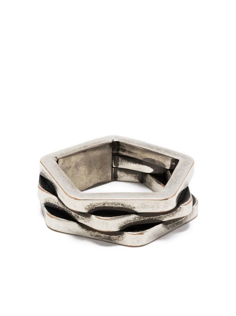 

Saint Laurent three-band ring - Silver