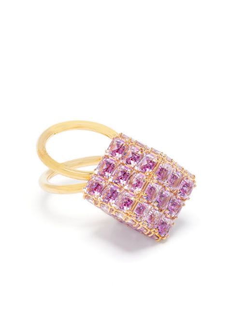 Swarovski - Curiosa double-band cocktail ring