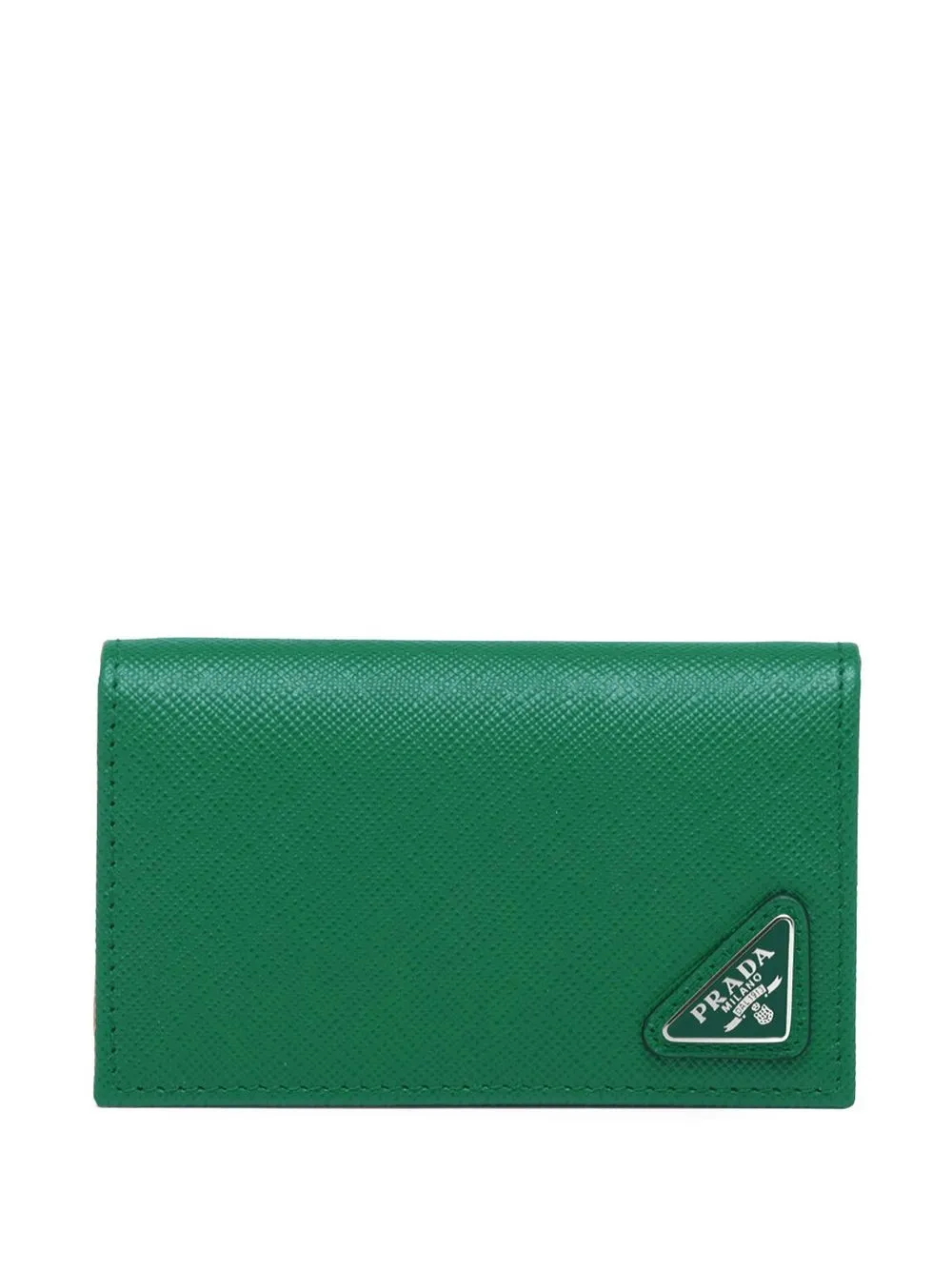

Prada triangle-logo cardholder - Green