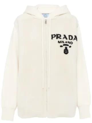 Prada ロゴ パーカー | ホワイト | FARFETCH JP