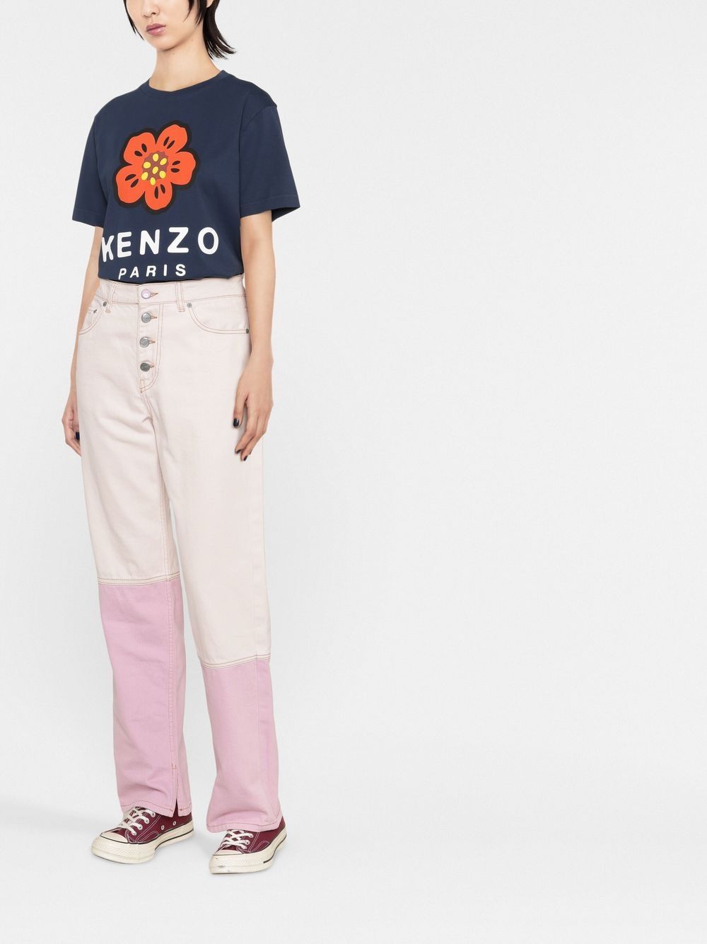 Kenzo T-shirt met logoprint - Blauw