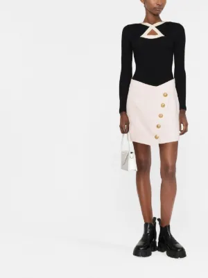 Farfetch Donna Abbigliamento Gonne Gonne con spacco Bianco Gonna con spacco frontale 