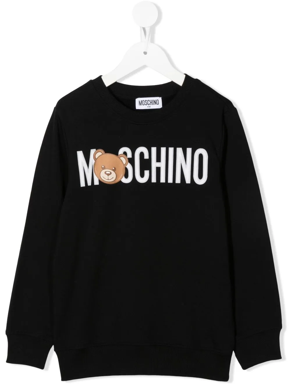 

Moschino Kids sudadera con logo estampado - Negro