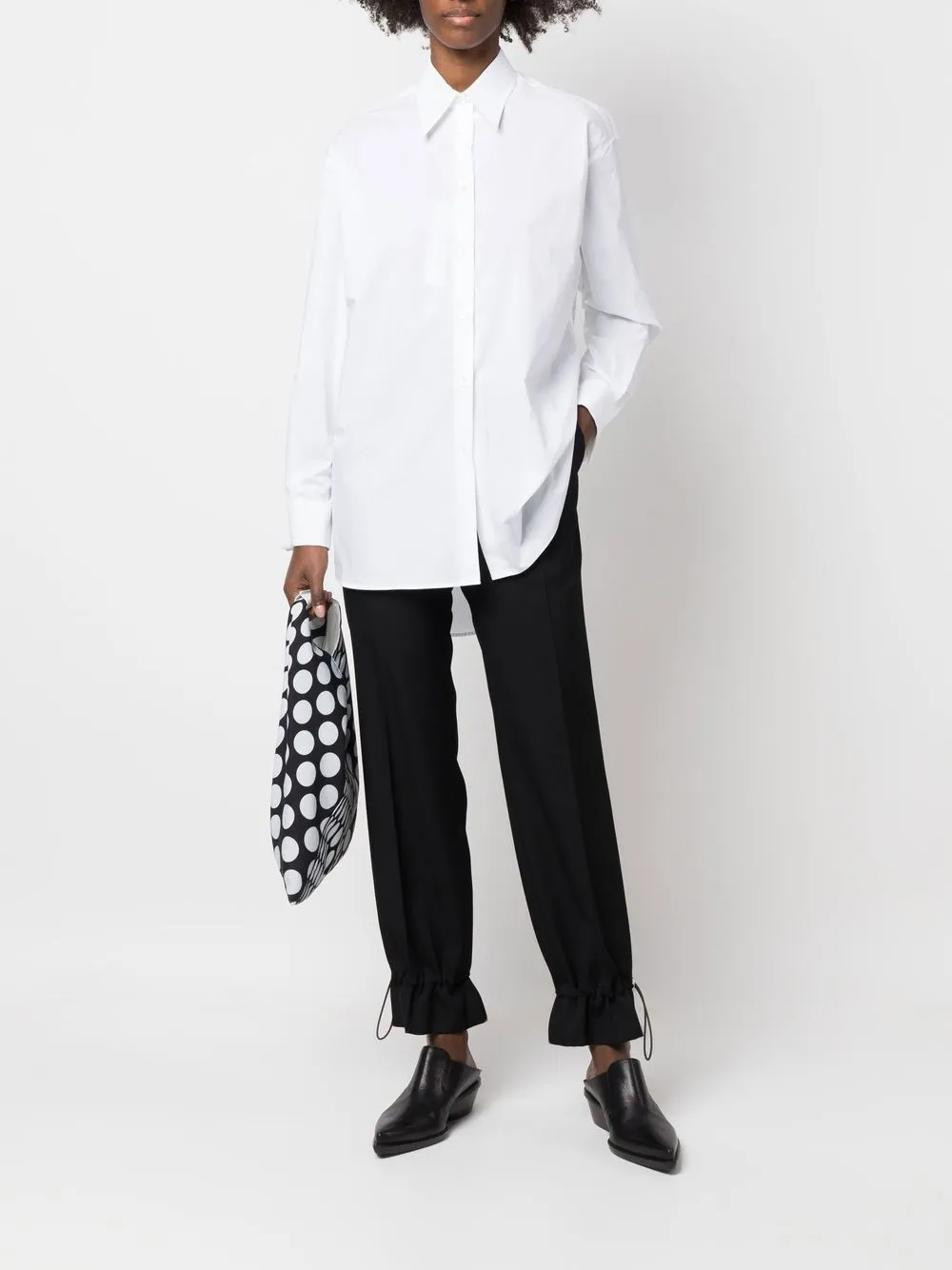 MM6 Maison Margiela Blouse met puntkraag - Wit