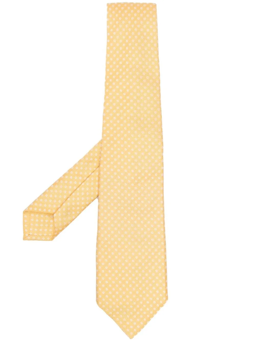 

Barba polka dot-print silk tie - Yellow