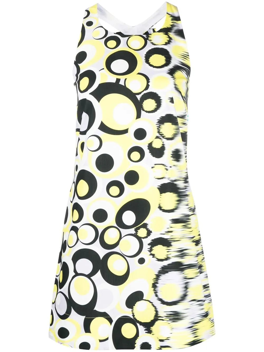 Vivetta vestido midi con estampado gráfico - Amarillo
