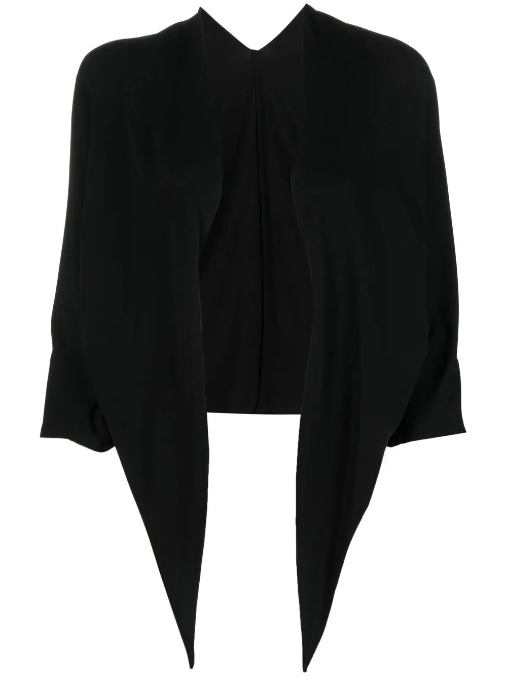 

Patrizia Pepe draped cropped shawl - Black