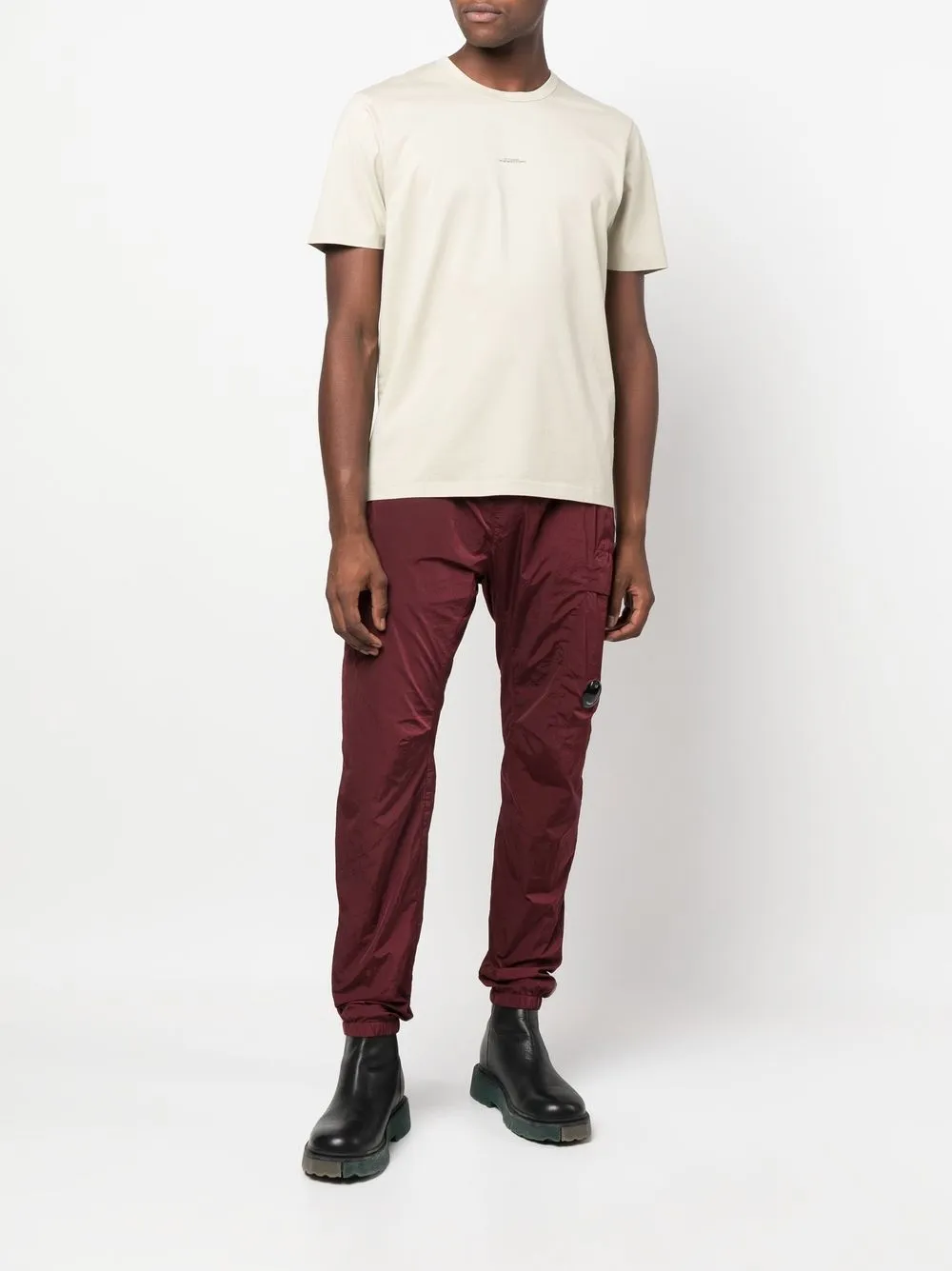 C.P. Company T-shirt met logoprint - Beige