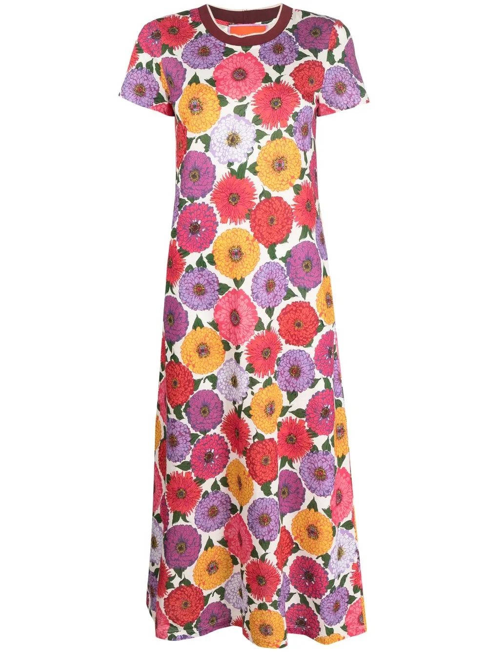 

La DoubleJ vestido midi con estampado floral - Rosado