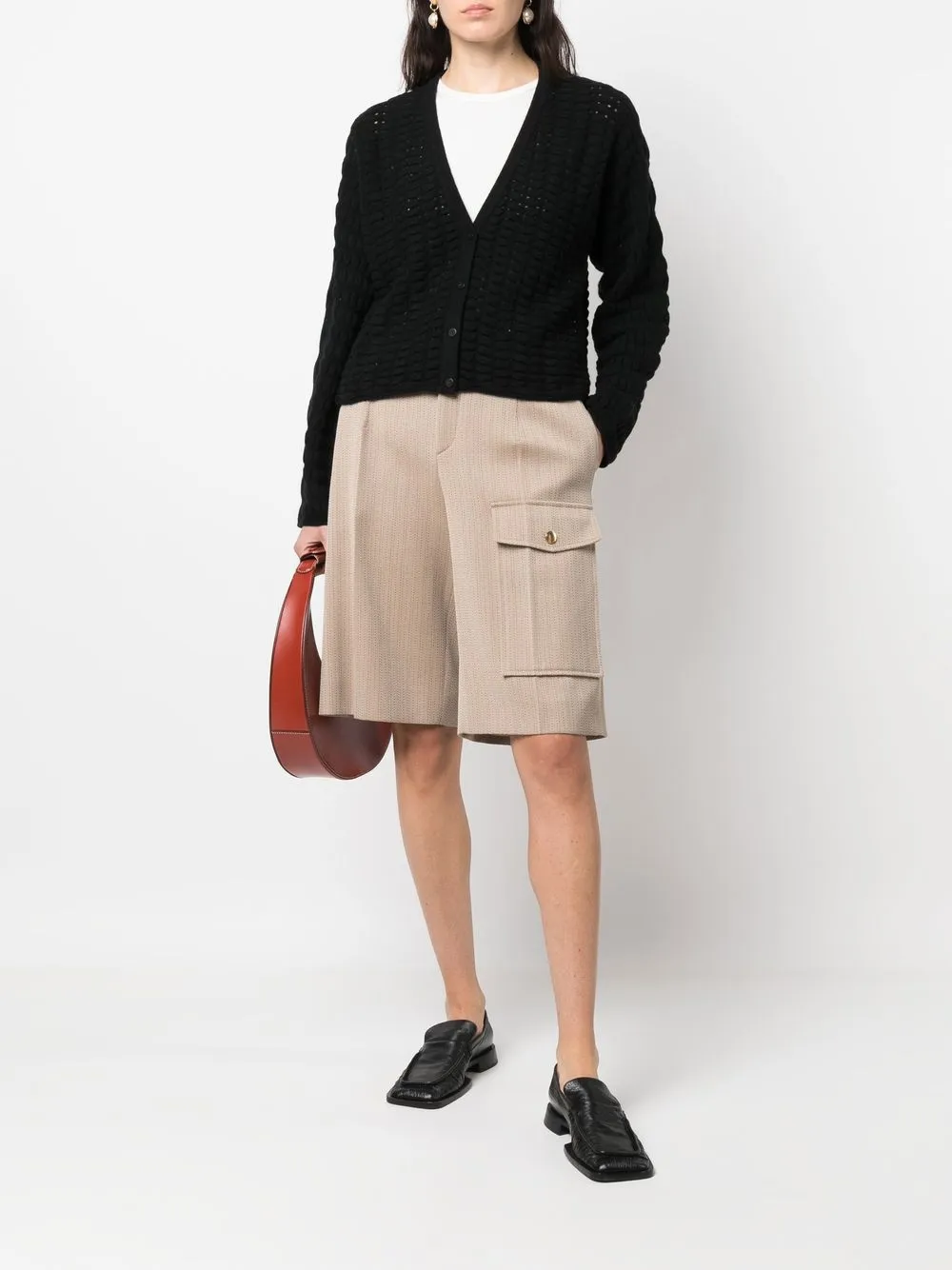 Theory Vest met V-hals - Zwart