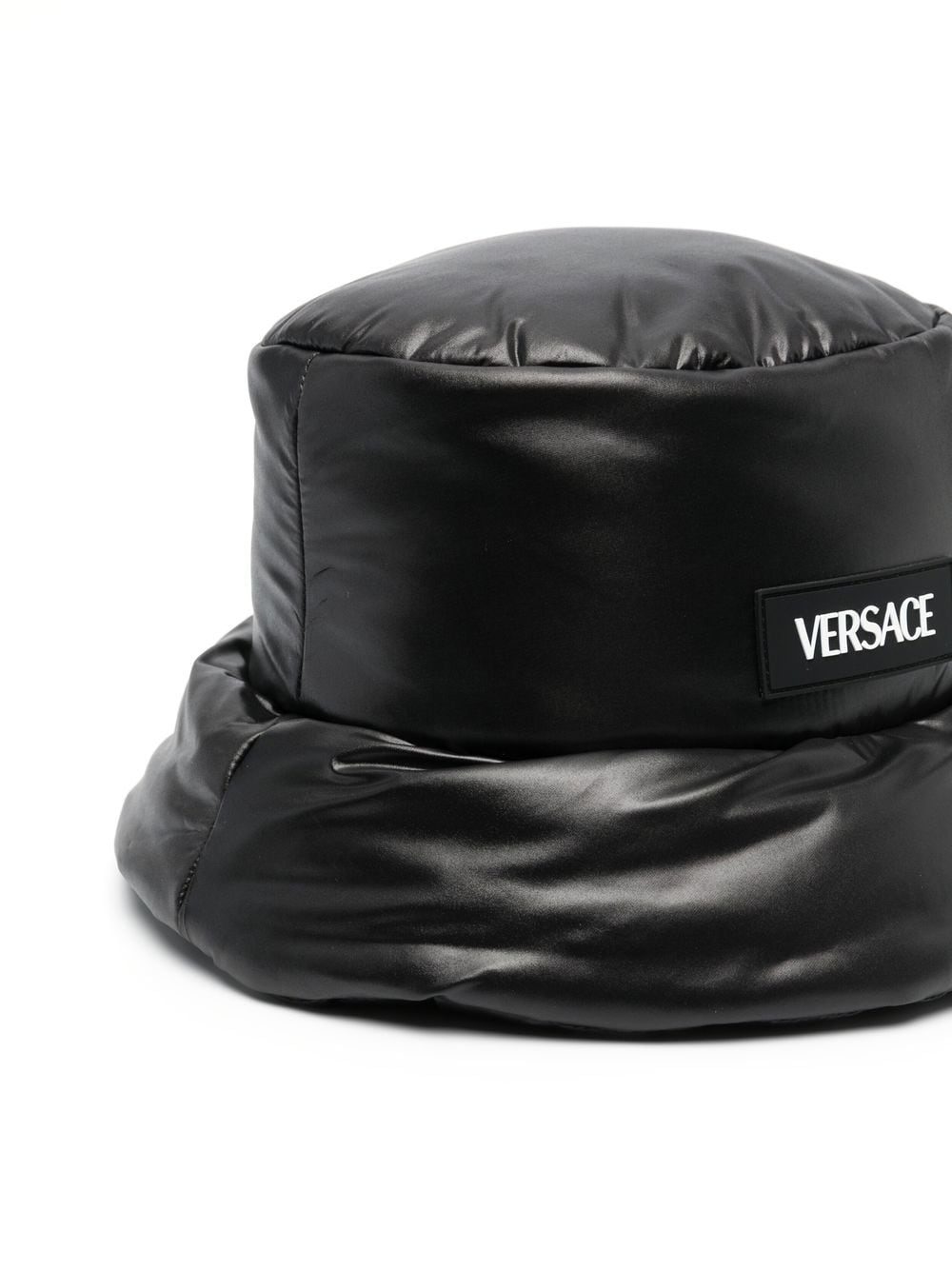 Versace Vissershoed met logopatch - Zwart