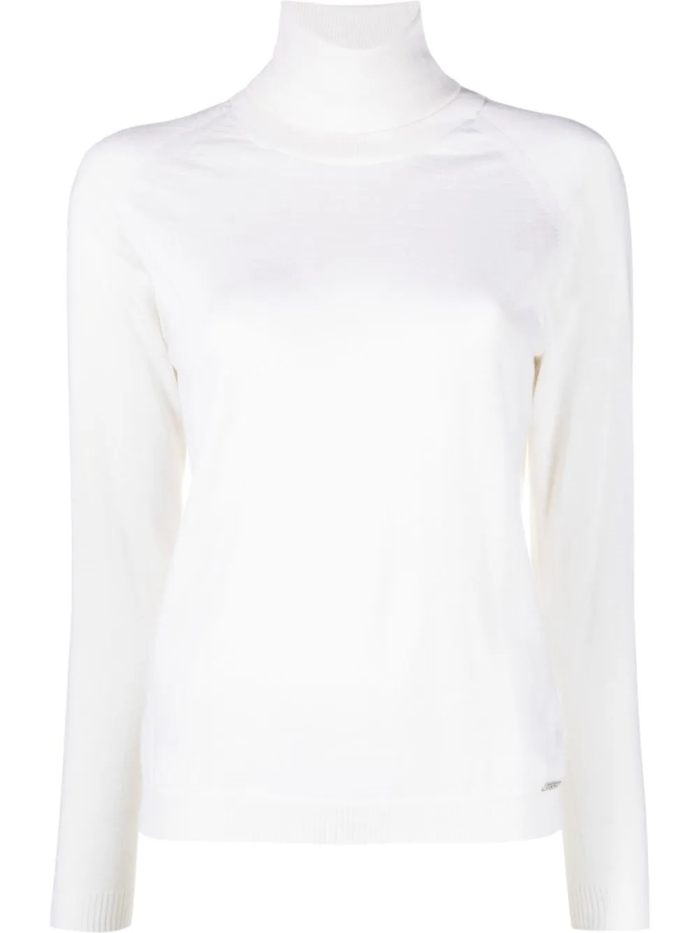 

Kiton roll-neck cashmere-silk jumper - White